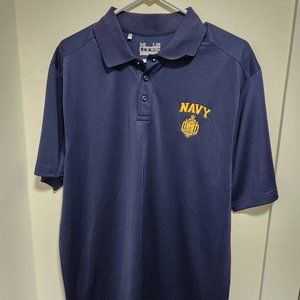 Under Armor Embroidered Navy Polo